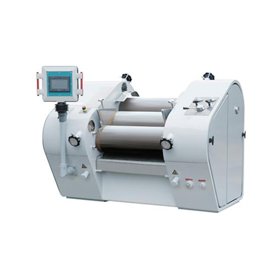 롤러 작업 길이 650mm, 800mm 및 1300mm, 더블 임펠러 펌프의 유압 압력으로 제어되는 유압식 3롤러 밀